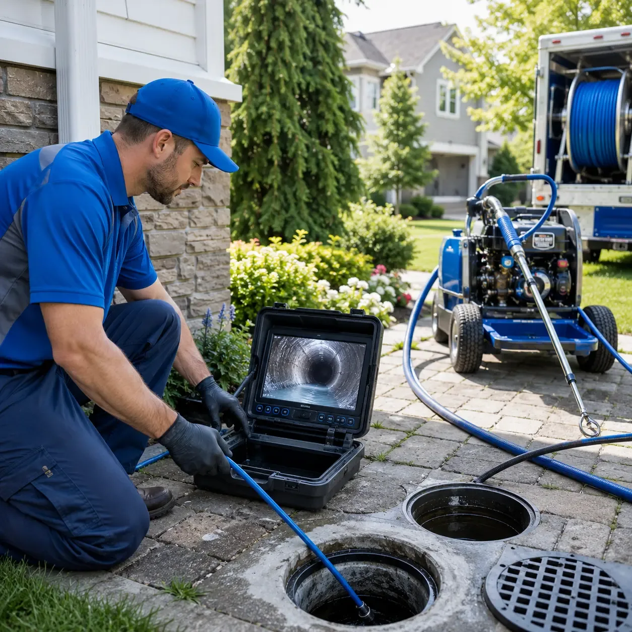 Outdoor drain cleaning professionals serving Columbia, CT